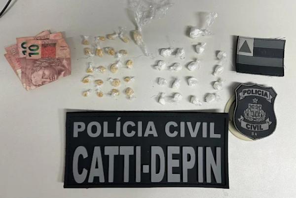 Polícia Civil prende dupla suspeita de homicídio e tráfico de drogas em Senhor do Bonfim