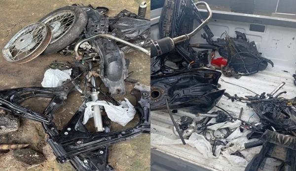 Homem é preso em flagrante e oficina de desmanche de motos roubadas é desarticulada em Conceição do Jacuípe