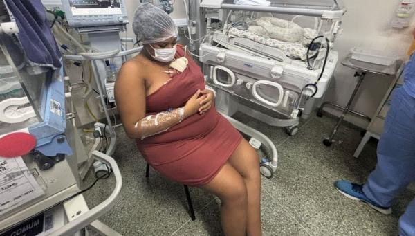 Moradora de Cipó dá à luz quadrigêmeos e maternidade faz campanha para ajudar família