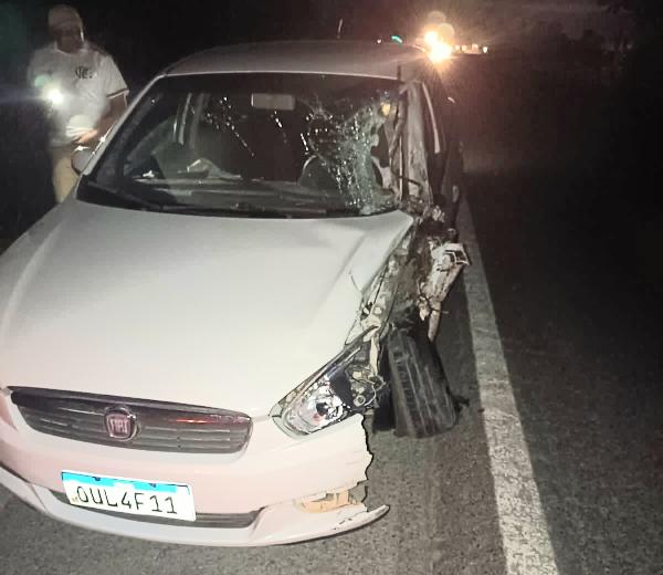 Motociclista morre após carro invadir contramão na BR-110, em Inhambupe