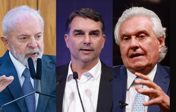 Lula lidera 1º turno, mas segue empatado com Flávio e Caiado no 2º