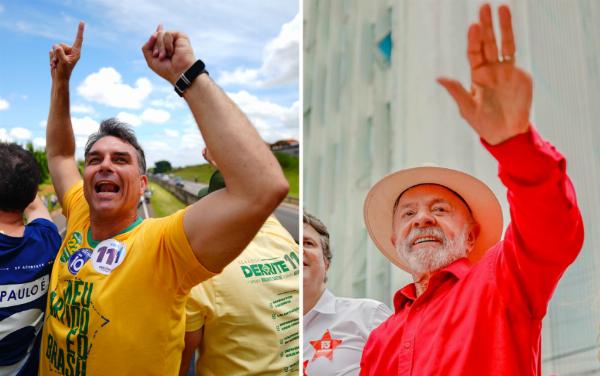 Ipespe: Flávio tem 51,2% dos votos válidos e Lula, 48,8%