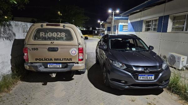 Polícia Militar recupera veículo roubado em Valente