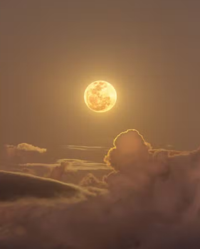 Foto de lua cheia e nuvens feita em Conceição do Coité é escolhida como 'Imagem do Dia' pela Nasa