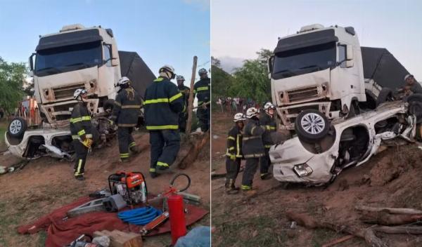 Sobrevivente de batida com 6 mortes em Antas ficou preso nas ferragens por seis horas