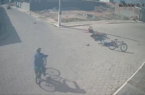 Adolescente empina moto roubada e atropela trabalhador em Araci