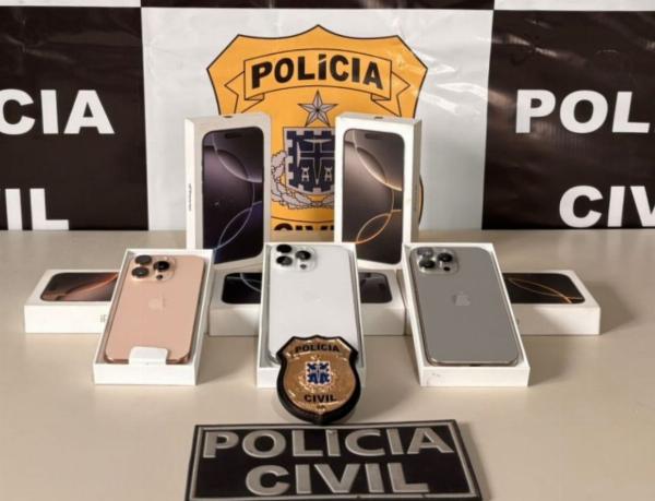 Polícia Civil recupera cinco iPhones furtados após acidente com caminhão Santo Estêvão