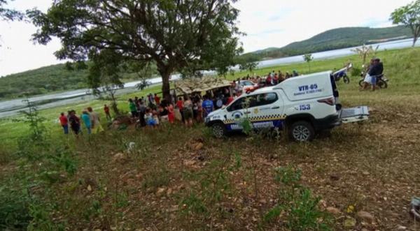 Tio e sobrinho morrem afogados em barragem de Jacobina