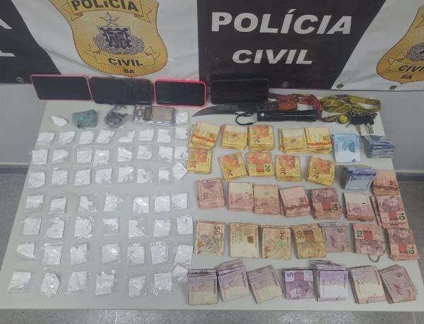 Homem é preso e quase R$ 8 mil são apreendidos durante operação da Polícia Civil em Cansanção