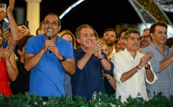 Helicóptero que levou ACM Neto e Bruno Reis para Conceição do Coité pertence a baiano do Banco Master preso