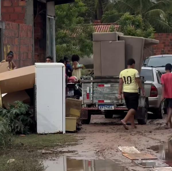 Mais de mil pessoas tiveram casas atingidas pelas fortes chuvas em Araci