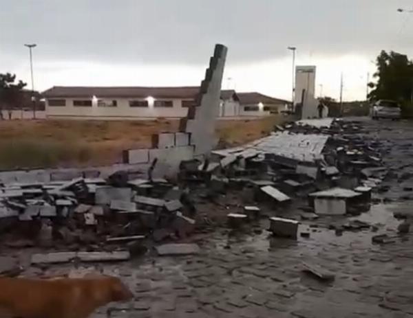 Chuva de granizo e ventania atinge cidades da região do Sisal e assusta moradores