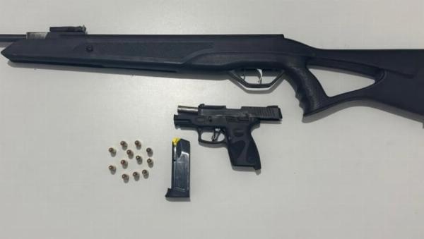 Homem é preso com arma de calibre restrito na zona rural de Queimadas