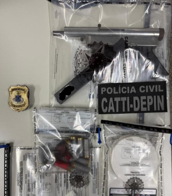 Submetralhadora é apreendida pela Polícia Civil em Monte Santo