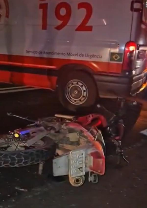 Acidente entre carro e motocicleta deixa uma pessoa ferida em Riachão do Jacuípe 