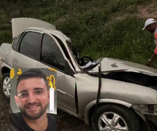 Funcionário público morre após colisão entre carro e caminhão na BR-410, em Tucano