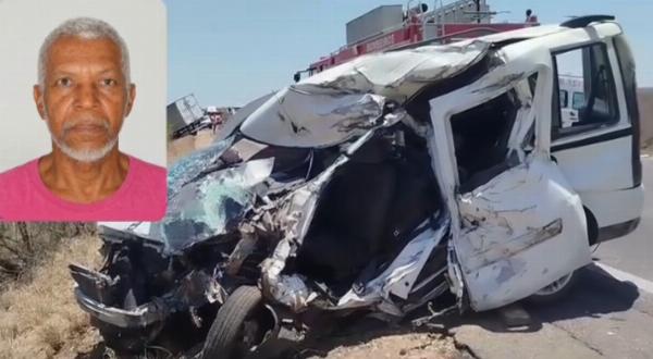 Idoso de 60 anos morre após colisão frontal entre caminhão e carro na BR-116, em Tucano