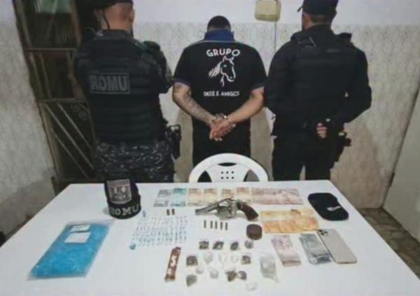 Guarda Civil prende homem com arma de numeração raspada e drogas em Tucano