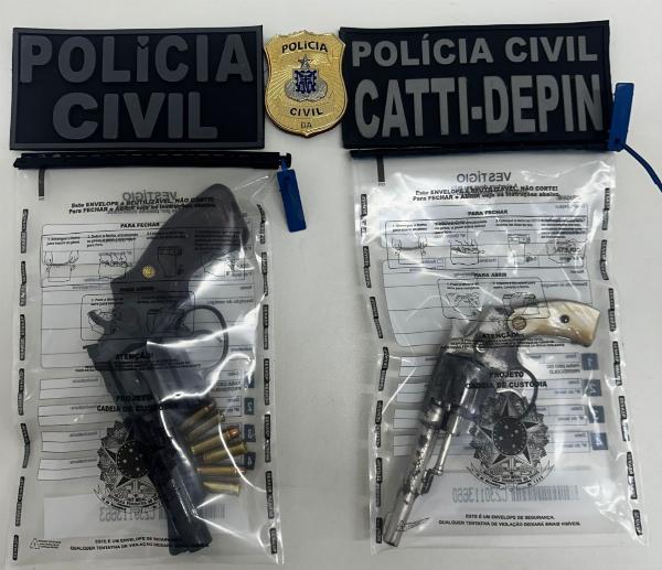 Motorista de ônibus é preso em flagrante por posse e porte ilegal de armas de fogo em Serrinha