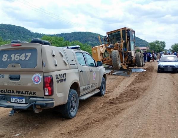 Idoso morre atropelado por máquina de obra em Ichu