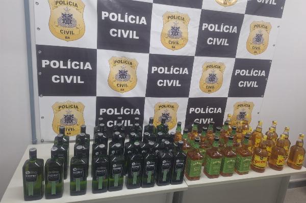 VÍDEO: operação apreende mais de 500 garrafas de bebidas em Cansanção