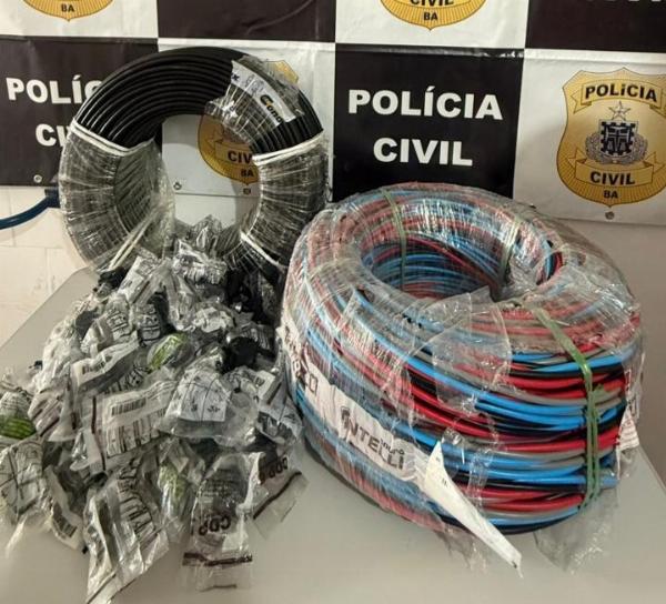 Homem é preso por vender material furtado da Coelba em Conceição do Coité