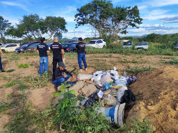 Polícia Civil incinera uma tonelada de drogas apreendidas na região de Senhor do Bonfim