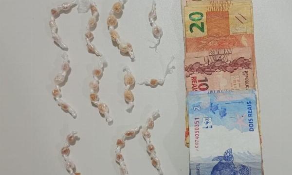 Suspeito de tráfico é preso pela PM em Ribeira do Pombal
